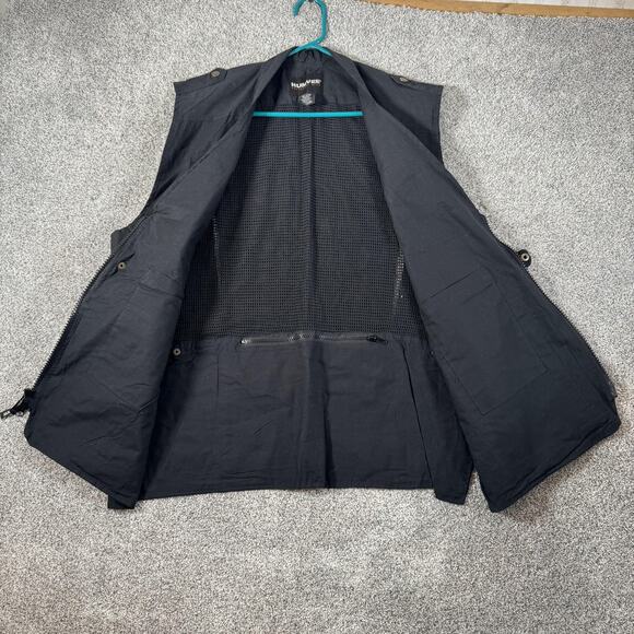 Humvee Adventure Gear Vest Mens XL Black Utility Photography Safari Mesh Pockets - Picture 10 of 13